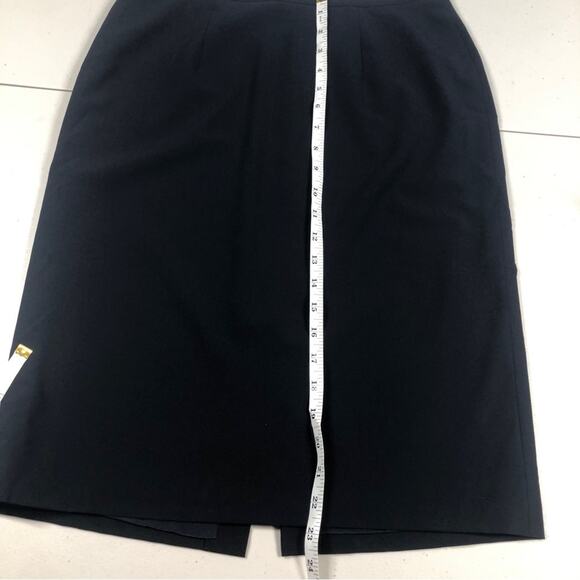 Giorgio Armani, black A line skirt, small - Picture 7 of 10